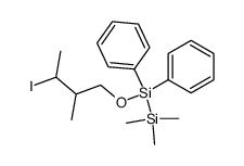 [(3-iodo-2-methylbutan-1-oxy)diphenylsilyl]trimethylsilane结构式