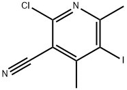 2-chloro-5-iodo-4,6-dimethylpyridine-3-carbonitrile Structure