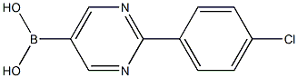 (2-(4-chlorophenyl)pyrimidin-5-yl)boronic acid structure