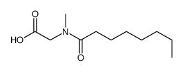 2-[methyl(octanoyl)amino]acetic acid结构式