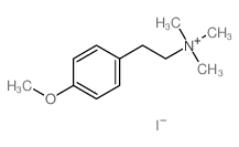 Benzeneethanaminium,4-methoxy-N,N,N-trimethyl-, iodide (1:1)结构式