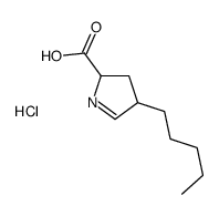 4-pentyl-3,4-dihydro-2H-pyrrole-2-carboxylic acid,hydrochloride结构式