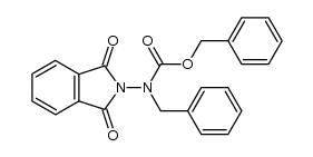 N-benzyl-N-benzyloxycarbonylaminophthalimide结构式