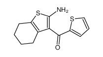 (2-amino-4,5,6,7-tetrahydro-1-benzothiophen-3-yl)-thiophen-2-ylmethanone Structure