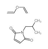 ethenoxyethene; 1-(2-methylpropyl)pyrrole-2,5-dione structure