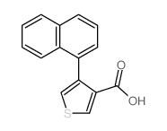 3-Thiophenecarboxylicacid, 4-(1-naphthalenyl)-结构式