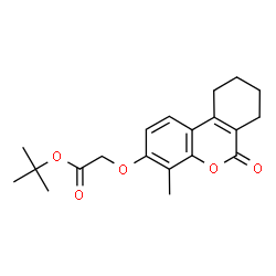 tert-butyl 2-[(4-methyl-6-oxo-7,8,9,10-tetrahydrobenzo[c]chromen-3-yl)oxy]acetate结构式