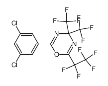 2-(3,5-dichlorophenyl)-6-(pentafluoroethyl)-4,4-bis(trifluoromethyl)-4H-1,3,5-oxadiazine结构式