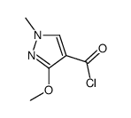 1H-Pyrazole-4-carbonyl chloride, 3-methoxy-1-methyl- (9CI)结构式