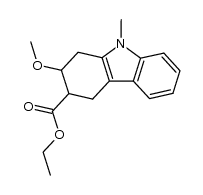 ethyl 2-methoxy-9-methyl-2,3,4,9-tetrahydro-1H-carbazole-3-carboxylate Structure