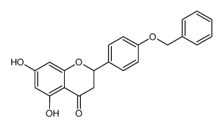 rac-2-[4-(benzyloxy)phenyl]-5,7-dihydroxychroman-4-one结构式