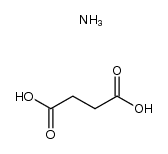 Butanedioic acid, monoammonium salt结构式