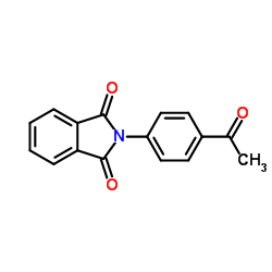 2-(4-acetylphenyl)isoindoline-1,3-dione Structure