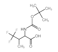 BOC-D,L-4,4,4-TRIFLUOROVALINE structure