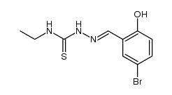 1-(5-Bromsalicyliden)-4-ethyl-thiosemicarbazon Structure