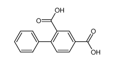 biphenyl-2,4-dicarboxylic acid Structure