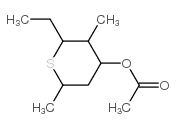 2H-Thiopyran-4-ol,2-ethyltetrahydro-3,6-dimethyl-,acetate(9CI) Structure