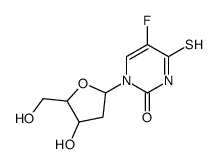 5-fluoro-1-[4-hydroxy-5-(hydroxymethyl)oxolan-2-yl]-4-sulfanylidenepyrimidin-2-one结构式