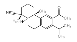 (1R,4aS,10aS)-6-acetyl-1,4a-dimethyl-7-propan-2-yl-2,3,4,9,10,10a-hexahydrophenanthrene-1-carbonitrile structure