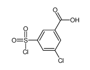 3-Chloro-5-chlorosulfonyl-benzoic acid结构式