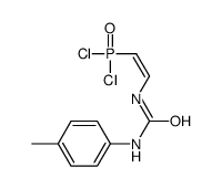 1-[(E)-2-dichlorophosphorylethenyl]-3-(4-methylphenyl)urea结构式