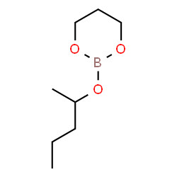 2-(1-Methylbutoxy)-1,3,2-dioxaborinane Structure