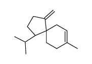 (1R,5R)-8-methyl-4-methylidene-1-propan-2-ylspiro[4.5]dec-8-ene Structure