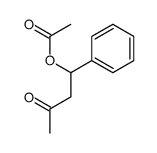 (3-oxo-1-phenylbutyl) acetate Structure