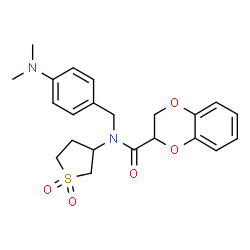 N-[4-(dimethylamino)benzyl]-N-(1,1-dioxidotetrahydrothiophen-3-yl)-2,3-dihydro-1,4-benzodioxine-2-carboxamide picture