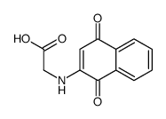 2-[(1,4-dioxonaphthalen-2-yl)amino]acetic acid结构式