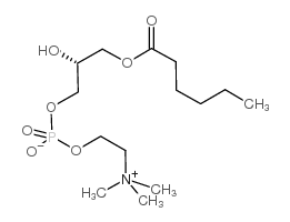 1-hexanoyl-2-hydroxy-sn-glycero-3-phosphocholine structure