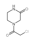 4-(2-CHLORO-ACETYL)-PIPERAZIN-2-ONE structure