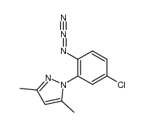 1-(2-azido-5-chlorophenyl)-3,5-dimethylpyrazole Structure