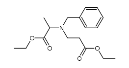 (α-ethoxycarbonylethyl)-β-ethoxycarbonylethylbenzylamine结构式