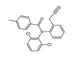 N-(2-Cyanomethyl-phenyl)-N-(2,6-dichloro-phenyl)-4-methyl-benzamide Structure