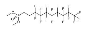 (3,3,4,4,5,5,6,6,7,7,8,8,9,9,10,10,10-Heptadecafluoro-decyl)-phosphonic acid dimethyl ester结构式