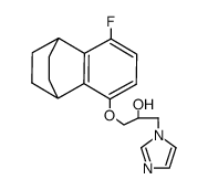 1-(8-fluoro-1,2,3,4-tetrahydro-1,4-ethano-naphthalen-5-yloxy)-3-imidazol-1-yl-propan-2-ol结构式