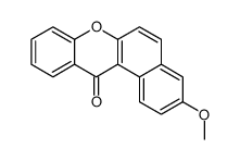 3-methoxybenzo[a]xanthen-12-one结构式