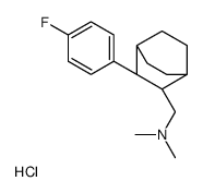 [(2R,3S)-3-(4-fluorophenyl)-2-bicyclo[2.2.2]octanyl]methyl-dimethylazanium,chloride Structure