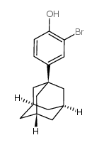 4-(1-金刚烷)-2-溴苯酚结构式