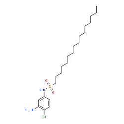 N-(3-amino-4-chlorophenyl)hexadecane-1-sulphonamide结构式