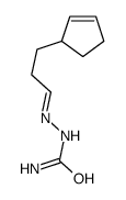 (3-cyclopent-2-en-1-ylpropylideneamino)urea结构式