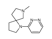 7-methyl-1-pyridazin-3-yl-1,7-diazaspiro[4.4]nonane结构式