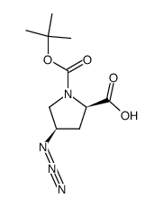 (2R,4R)-Boc-D-Pro(4-N3)-OH Structure