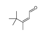 3,4,4-trimethylpent-2-enal结构式