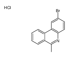 2-bromo-6-methylphenanthridine,hydrochloride结构式