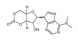 9-(3,5-O-sulfinyl-β-D-xylofuranosyl)-N6,N6-dimethyladenine Structure