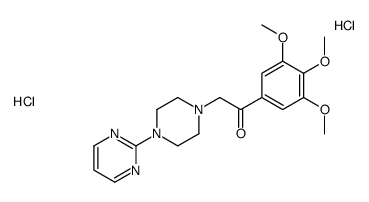 2-(4-pyrimidin-2-ylpiperazin-1-yl)-1-(3,4,5-trimethoxyphenyl)ethanone,dihydrochloride Structure