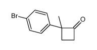 2-(4-bromophenyl)-2-methylcyclobutan-1-one结构式