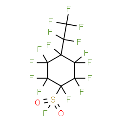 decafluoro(pentafluoroethyl)cyclohexanesulphonyl fluoride结构式